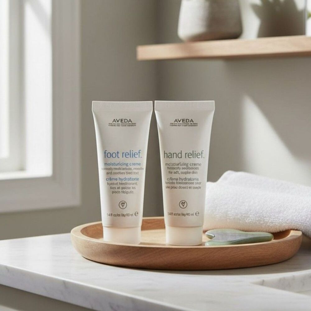 Aveda Hand Relief and Foot Relief Moisturizing Creme Set @ 1.4 fl oz